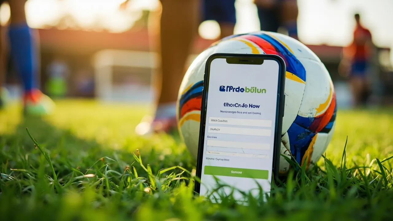 Symbolbild: lachende Sportgruppe begrüßt ein neues Mitglied, im Hintergrund ein Vereinsschild mit Logo der Sponsoren